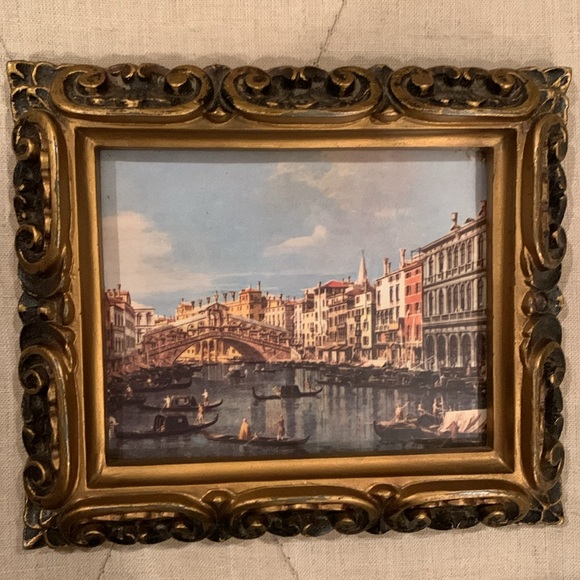 Framed Art View of Varsavia Bellotto and Rialto Bridge-Canaletto - Picture 4 of 4